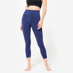 Legging yoga taille haute 7/8e femme, noir