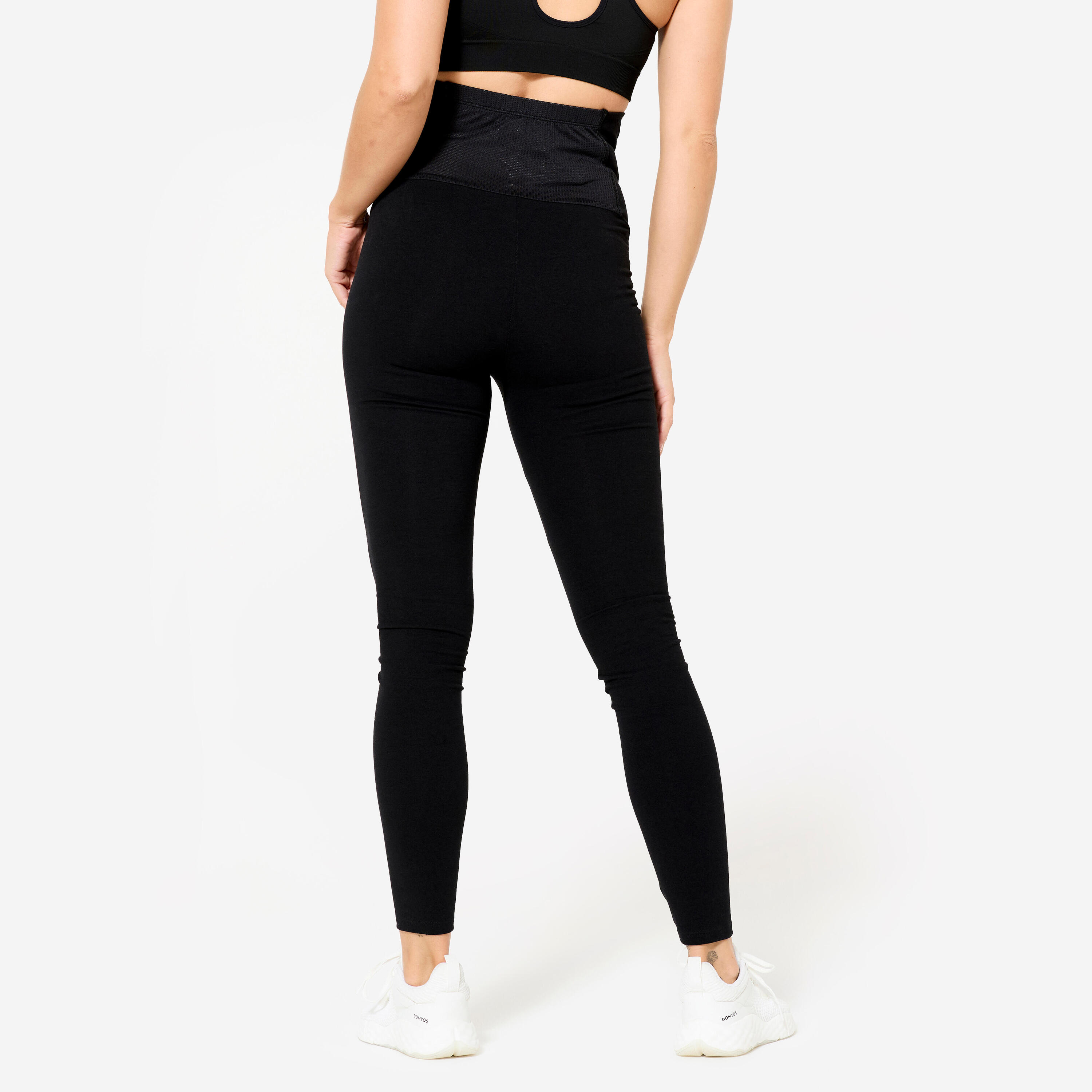 Leggings premaman yoga traspiranti neri 4/5