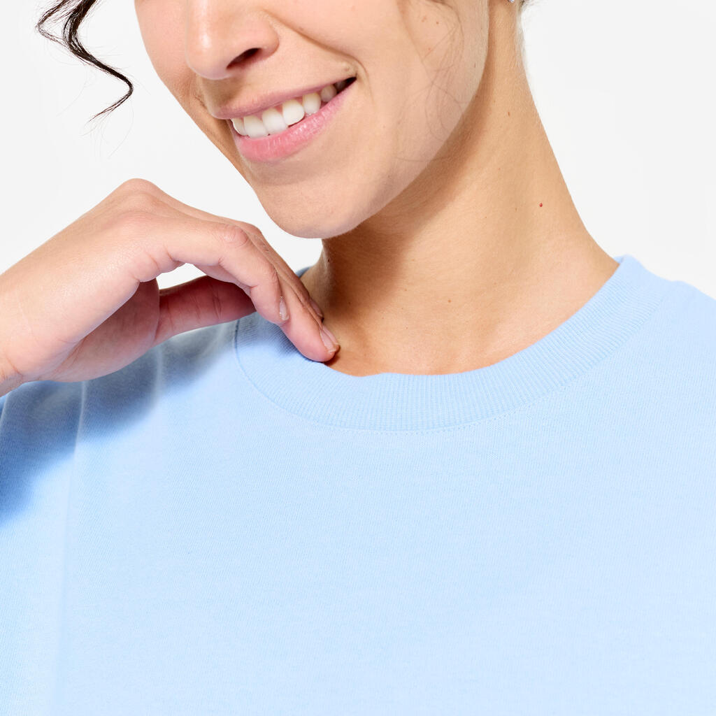 Women's Maternity Yoga Sweatshirt - Light Blue
