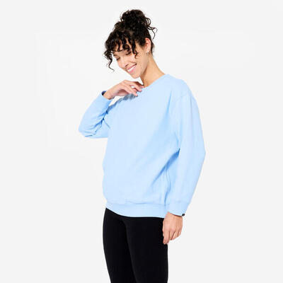 Sweatshirt voor zwangerschapsyoga lichtblauw