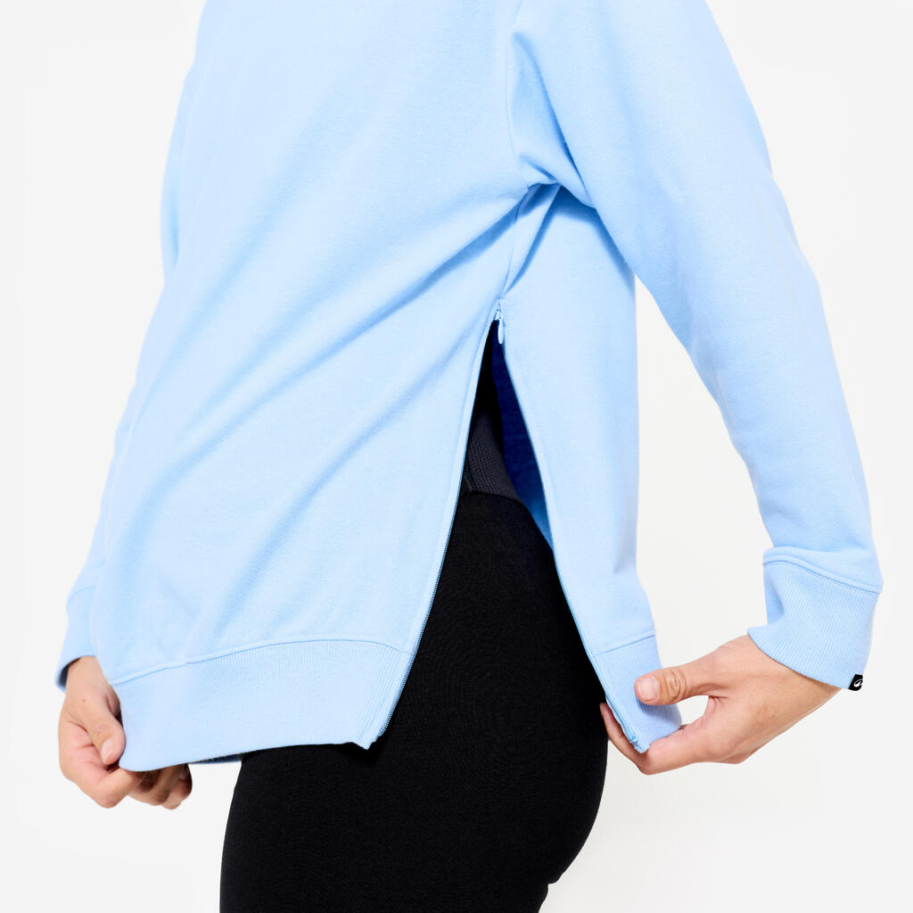 Women's Maternity Yoga Sweatshirt - Light Blue