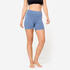 Gentle Yoga Cotton Women's Shorts with Adjustable belts 500- Comet Blue