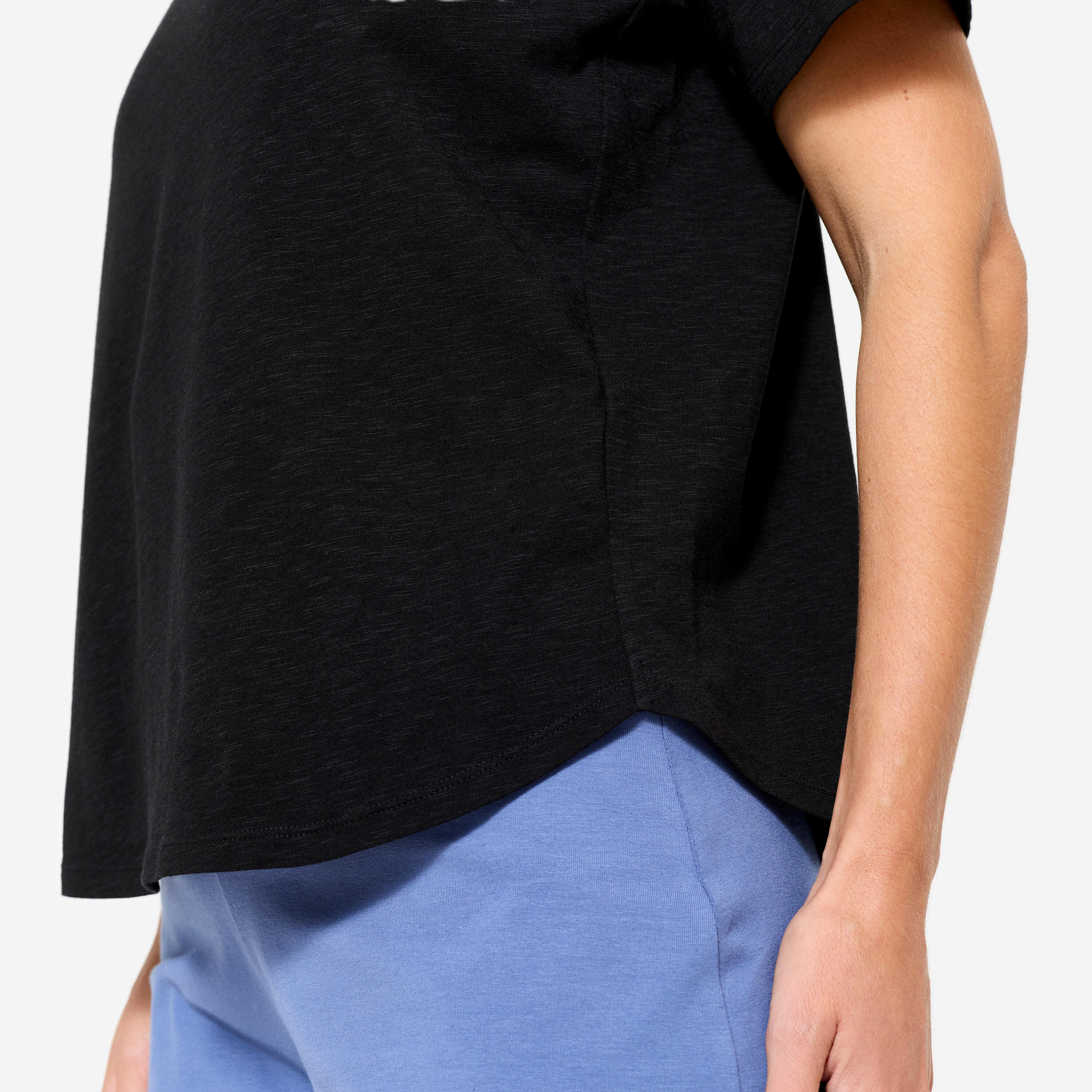 Yoga-T-shirt voor dames zwart 6/6