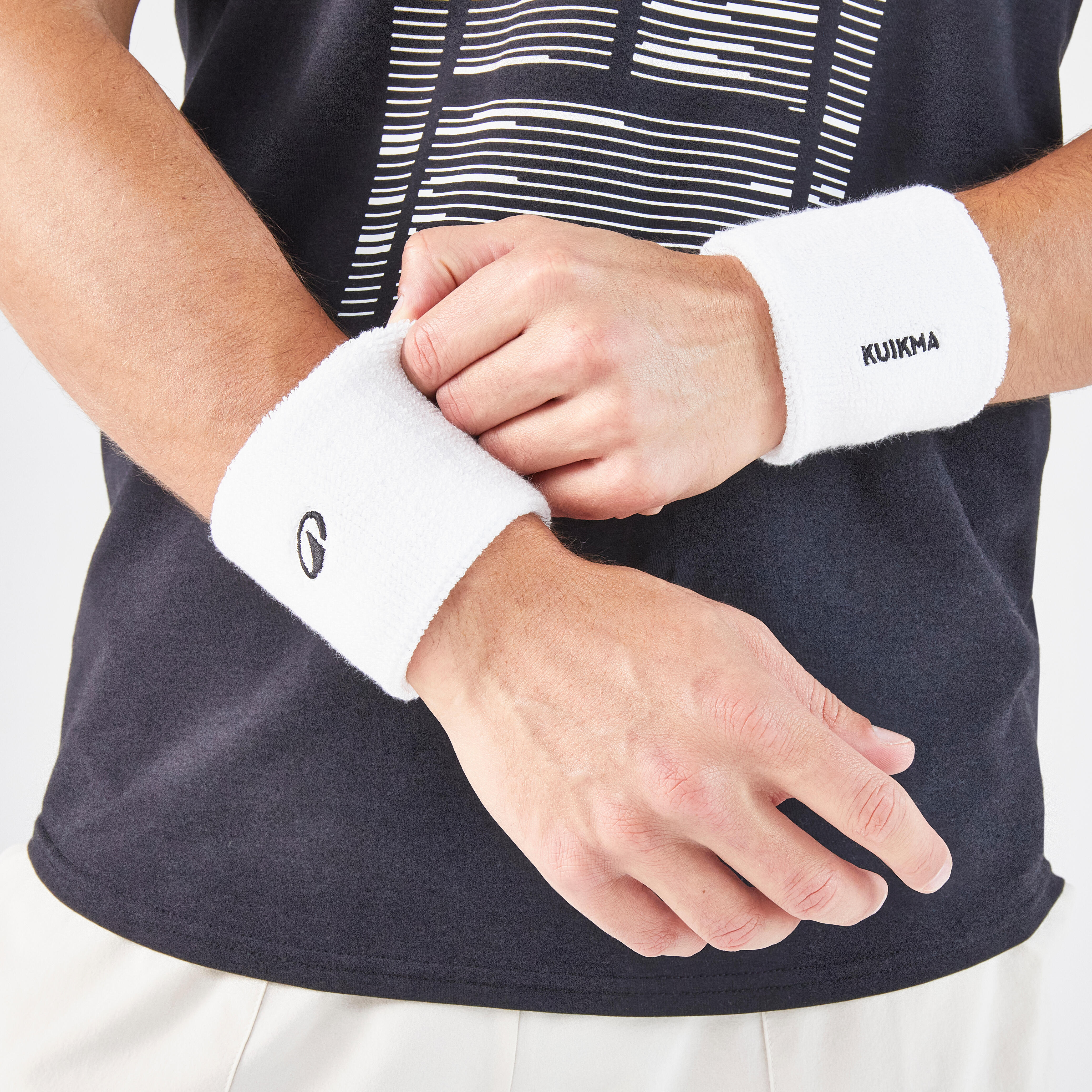 Tennis Wristband TP 100 White