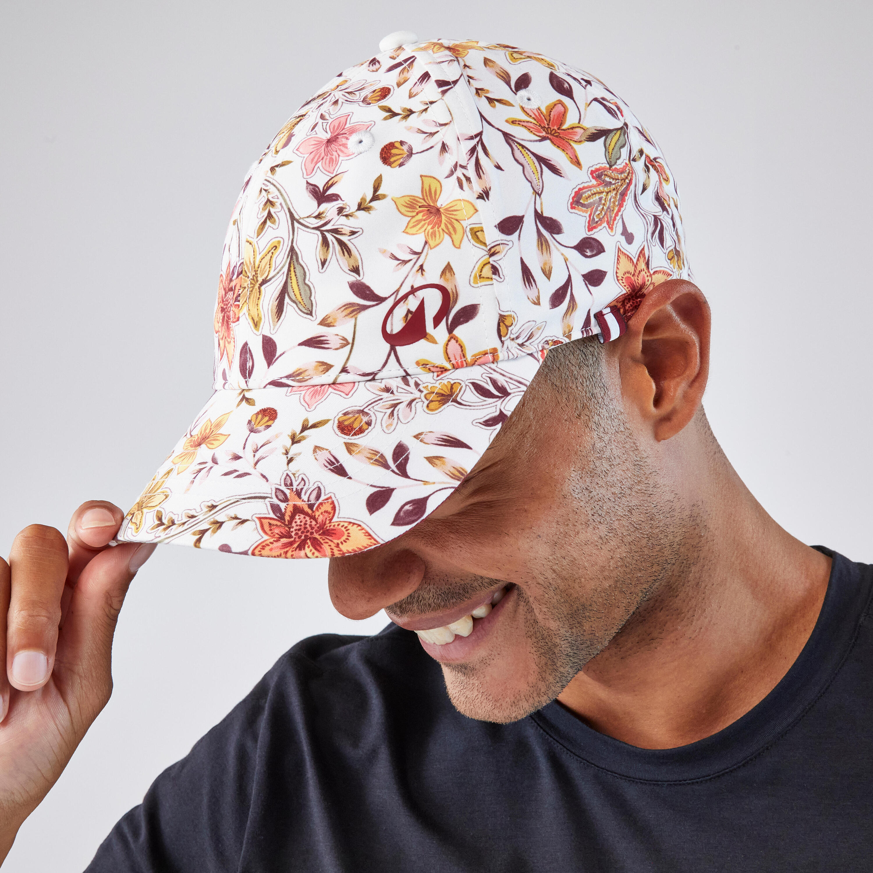 Tennis Cap Size 56 TC 500 - Beige Floral Print 6/6