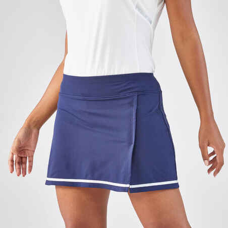 Jupe tennis dry soft femme - Dry 500 marine