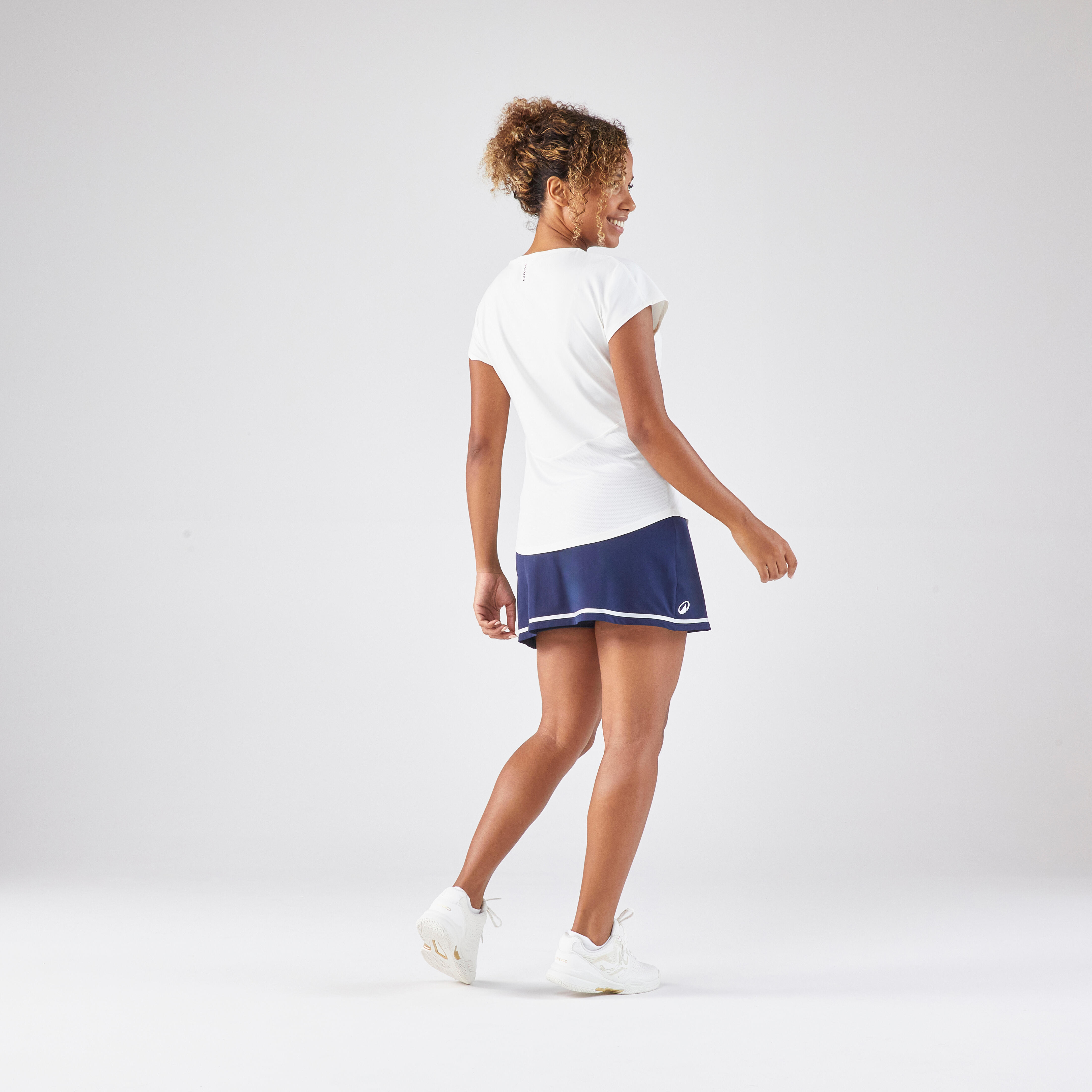 Women's Soft Crew Neck Tennis T-Shirt - Dry 500 - KUIKMA