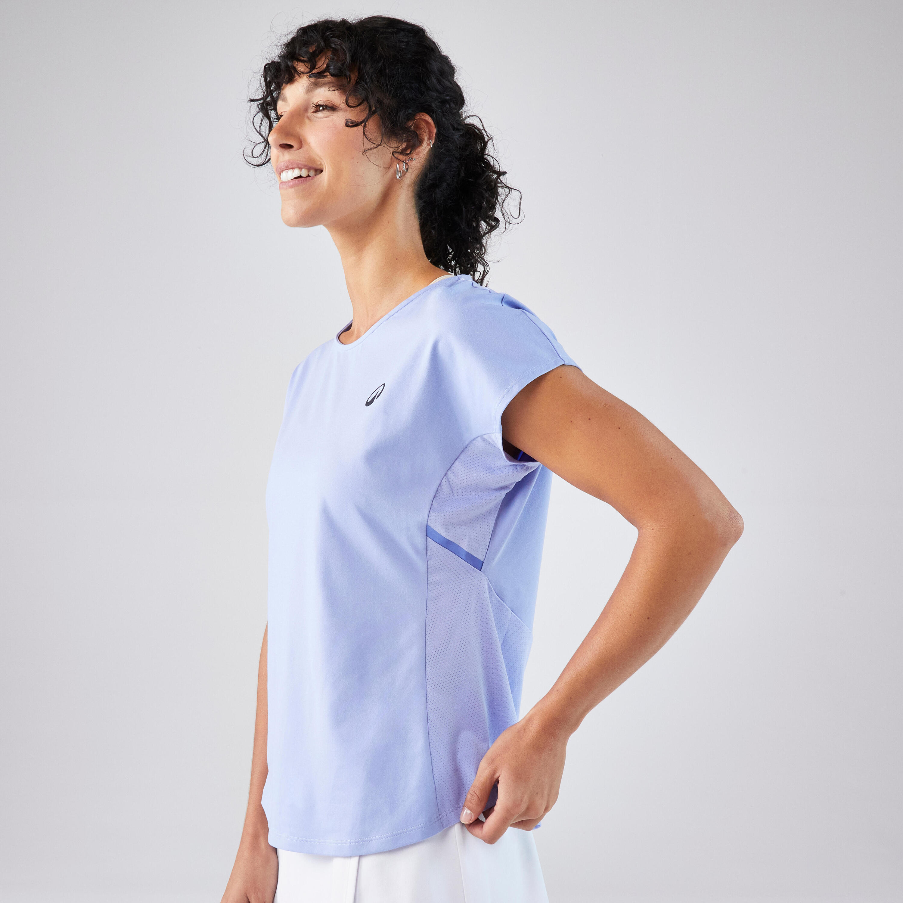 Women's Tennis Crew-Neck T-Shirt Dry - Mauve 3/5