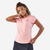 T-shirt tennis col rond dry femme - TTS DRY F Rose