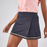 Fustă Tenis Dry 500 Negru Damă 