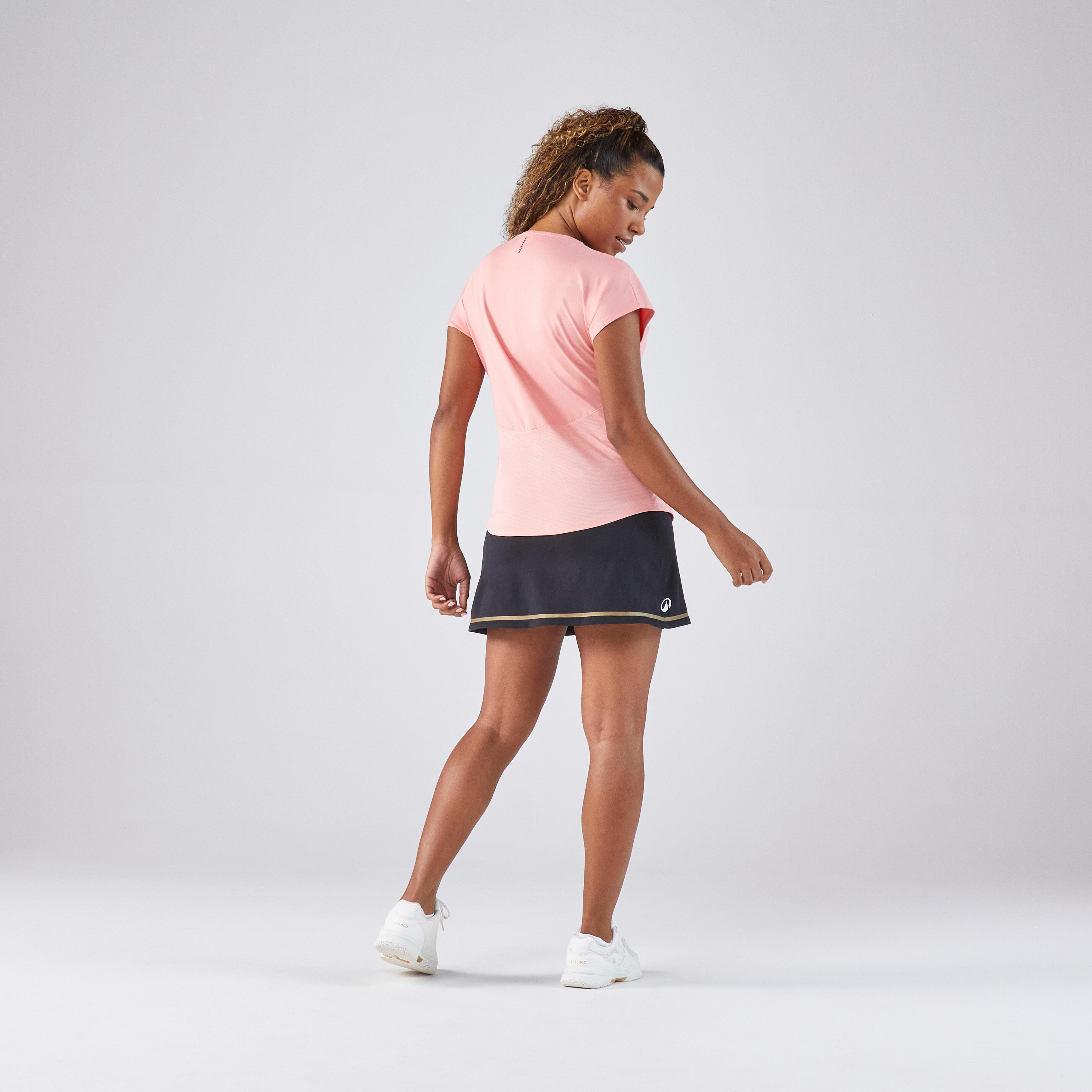 T-shirt de tennis à col rond femme – TS Dry 500 - ARTENGO