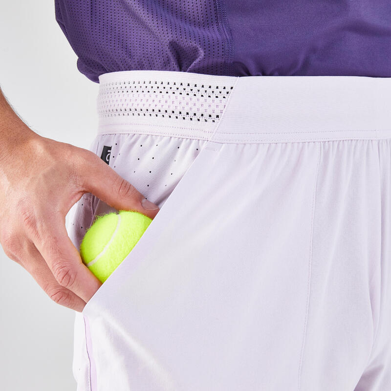 Short de tennis Homme respirant - Artengo Dry+ Violet Gaël Monfils