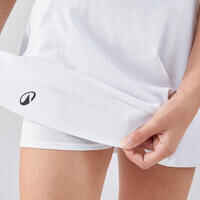 Girls' Tennis Skirt TSK500 - White