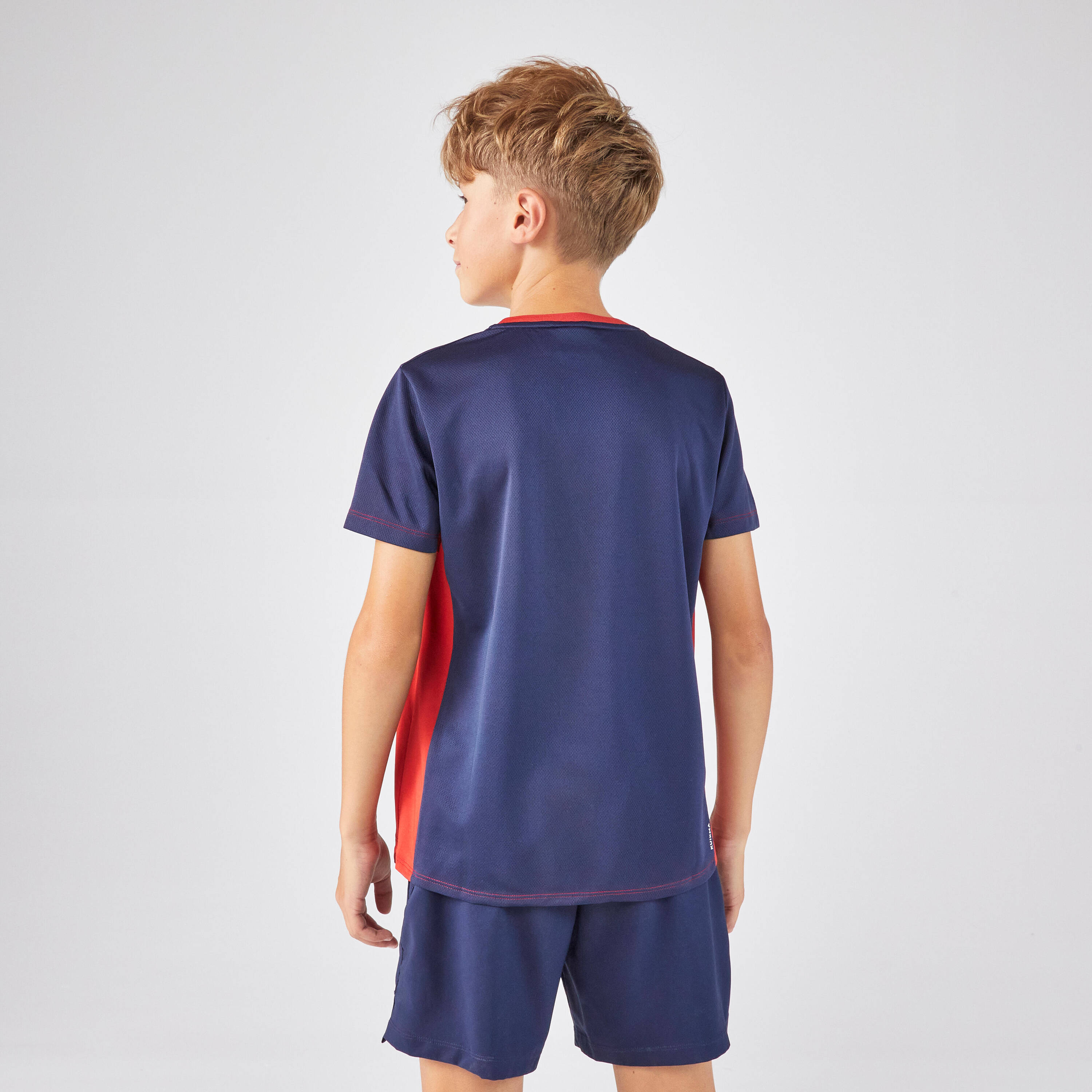 Kids' Tennis Crew-Neck T-Shirt Dry - Red -  4
