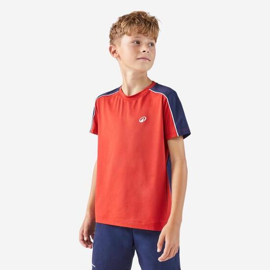 T-shirt tennis bambino DRY rossa