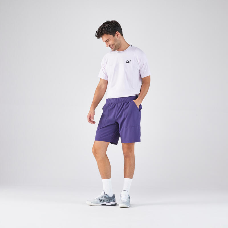 Short de tennis homme respirant - Kuikma Dry violet