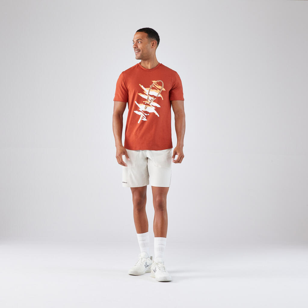 Braon muška majica za tenis TTS SOFT