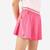 Jupe de tennis fille - TSK DRY F Rose Carmin