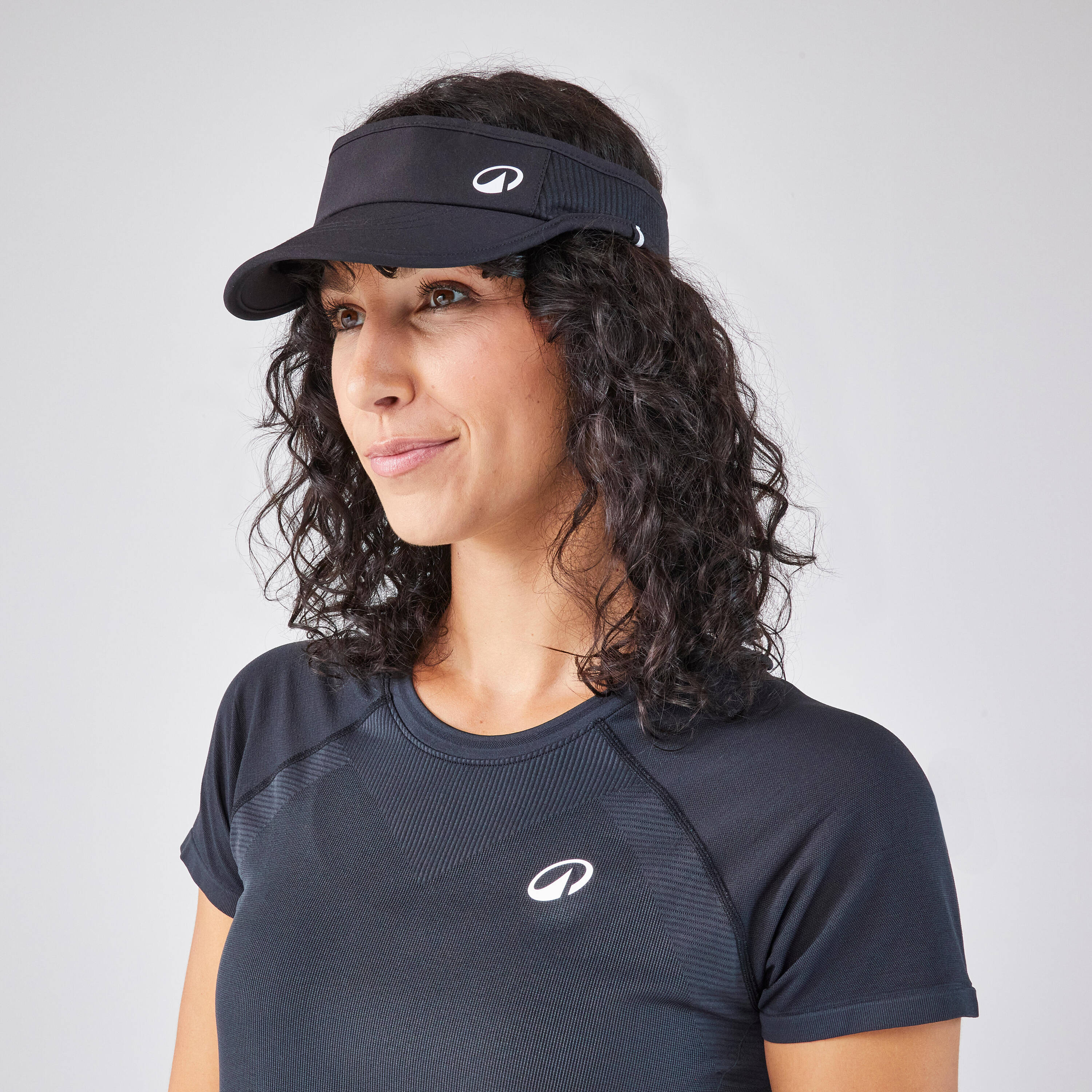 Unisex Tennis Visor - TV500 Black -  4