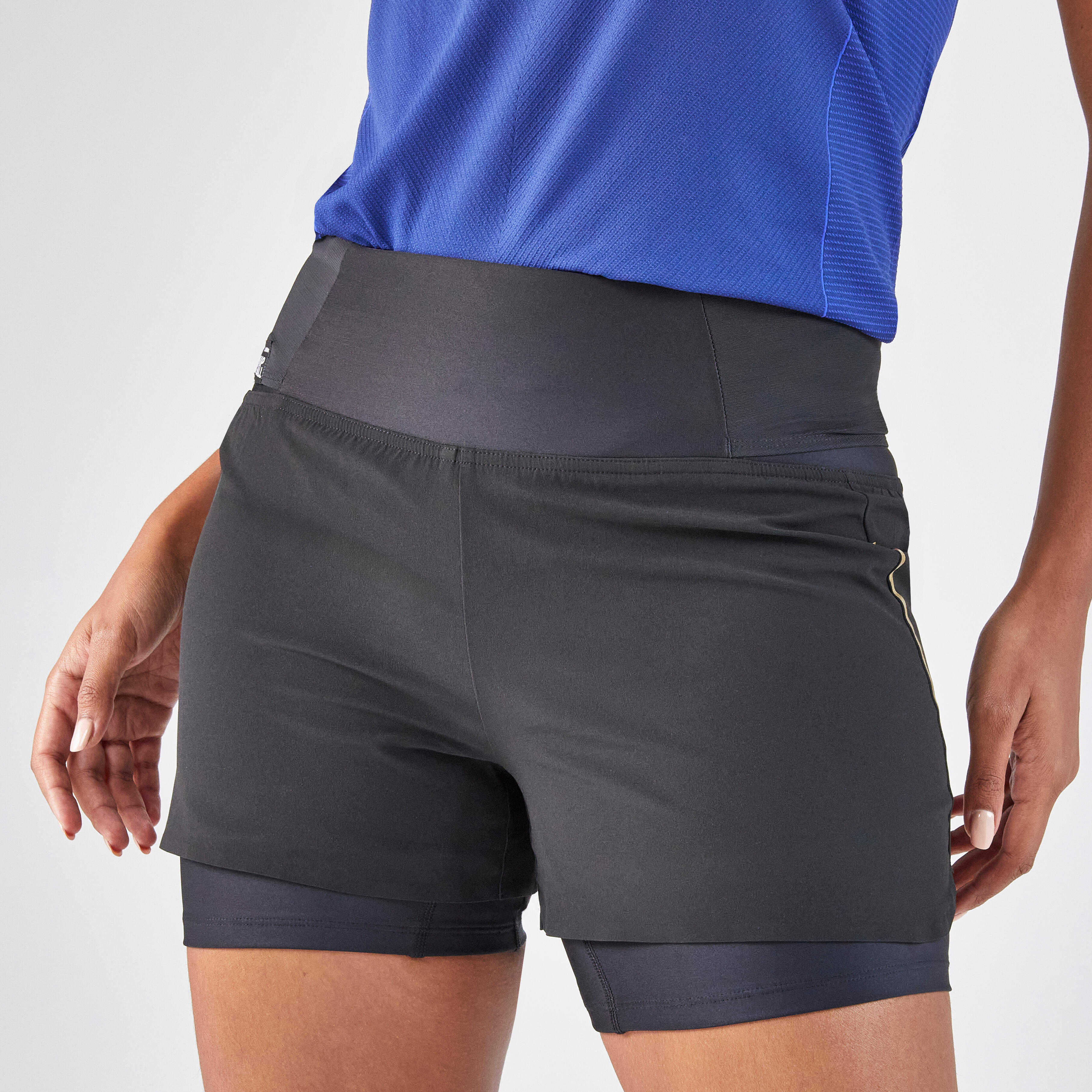 Women's Tennis Dry Hip Ball Shorts - Black - KUIKMA