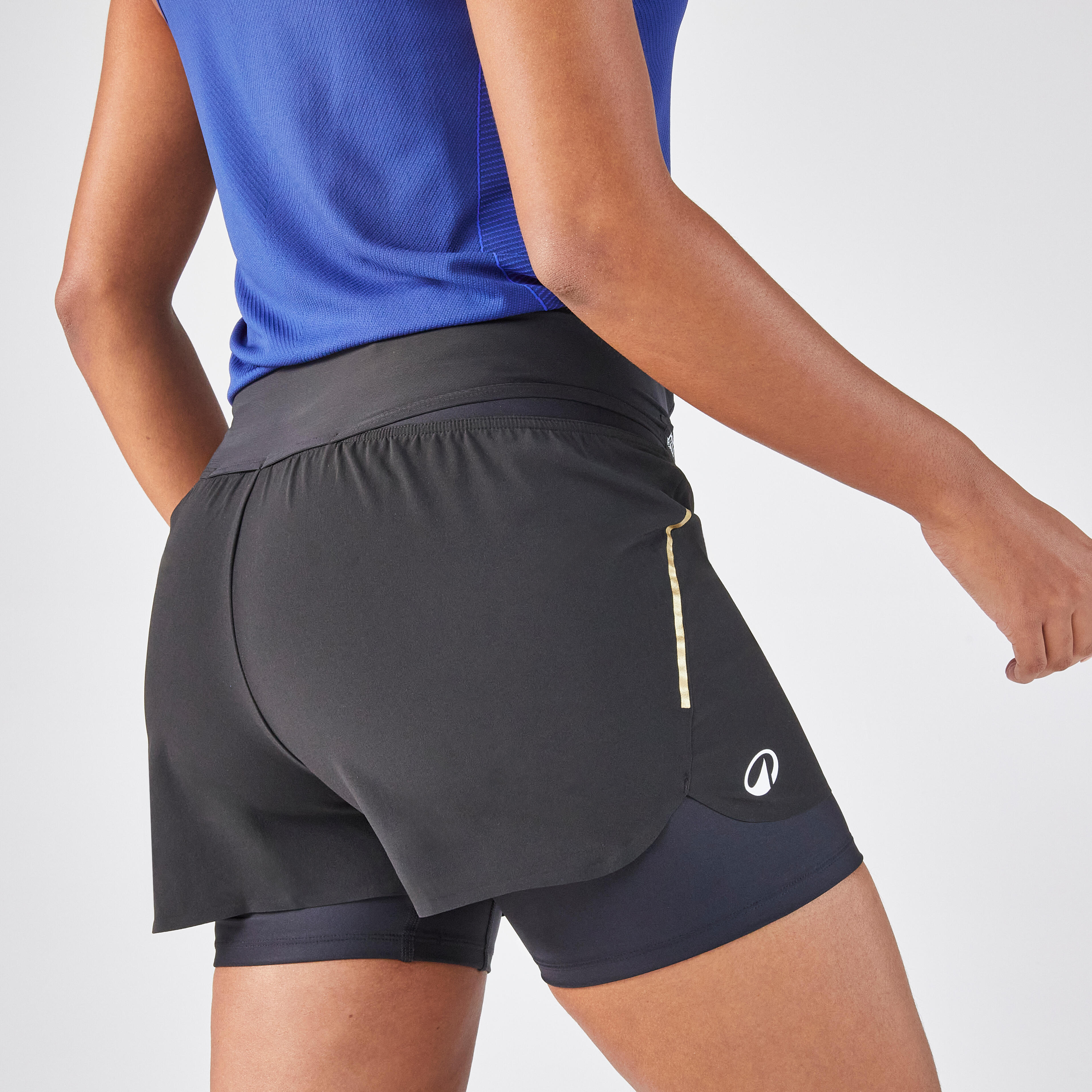 Short de tennis femme - TSH Light Hip Ball noir - KUIKMA