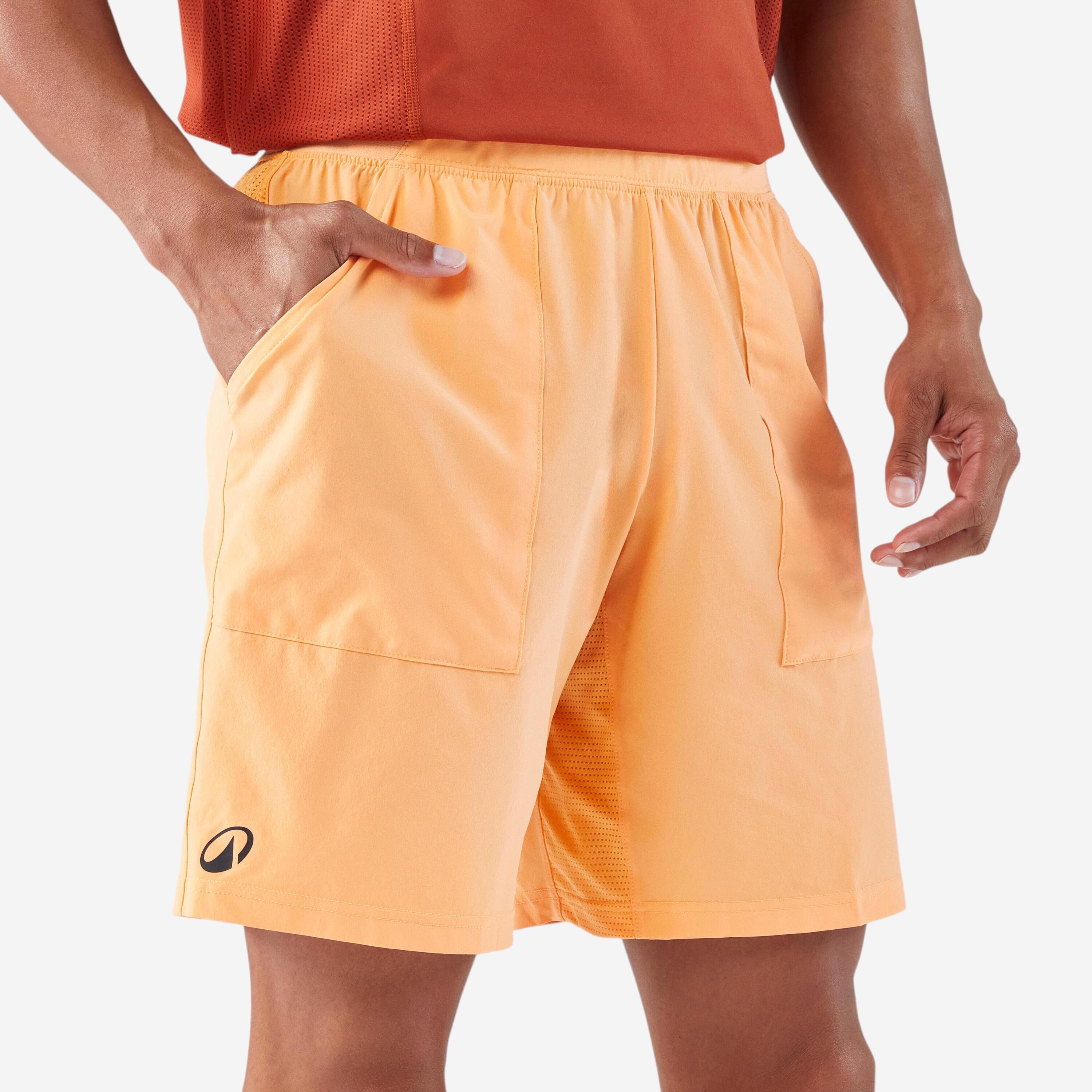 ARTENGO Pantaloncini tennis uomo DRY arancioni