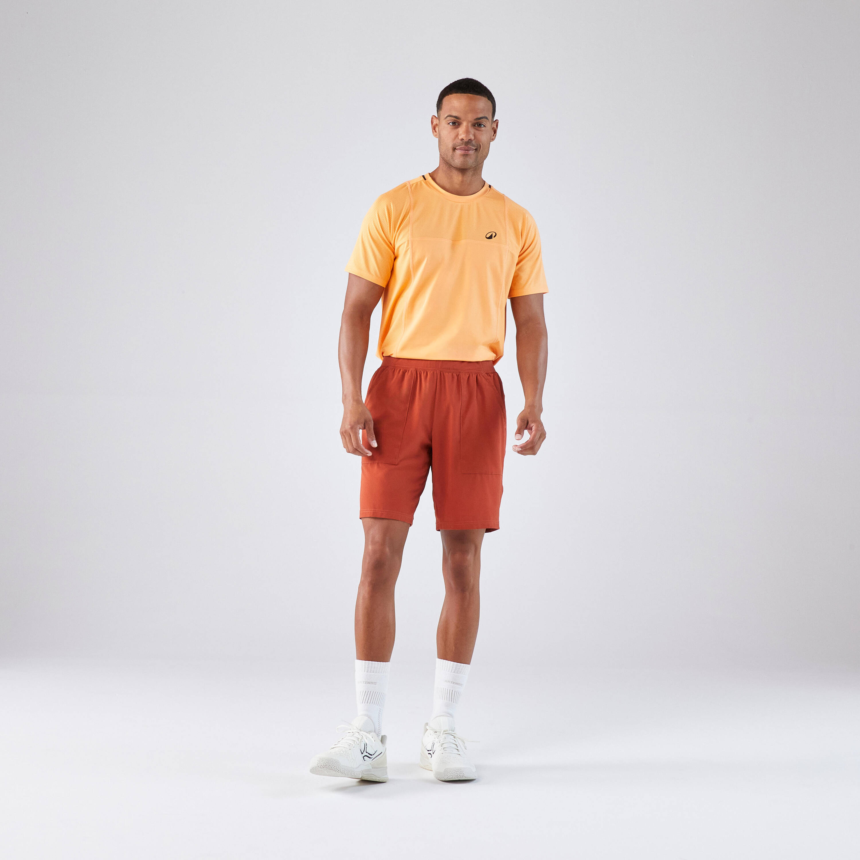 Men's Breathable Tennis Shorts Dry - Brown -  2