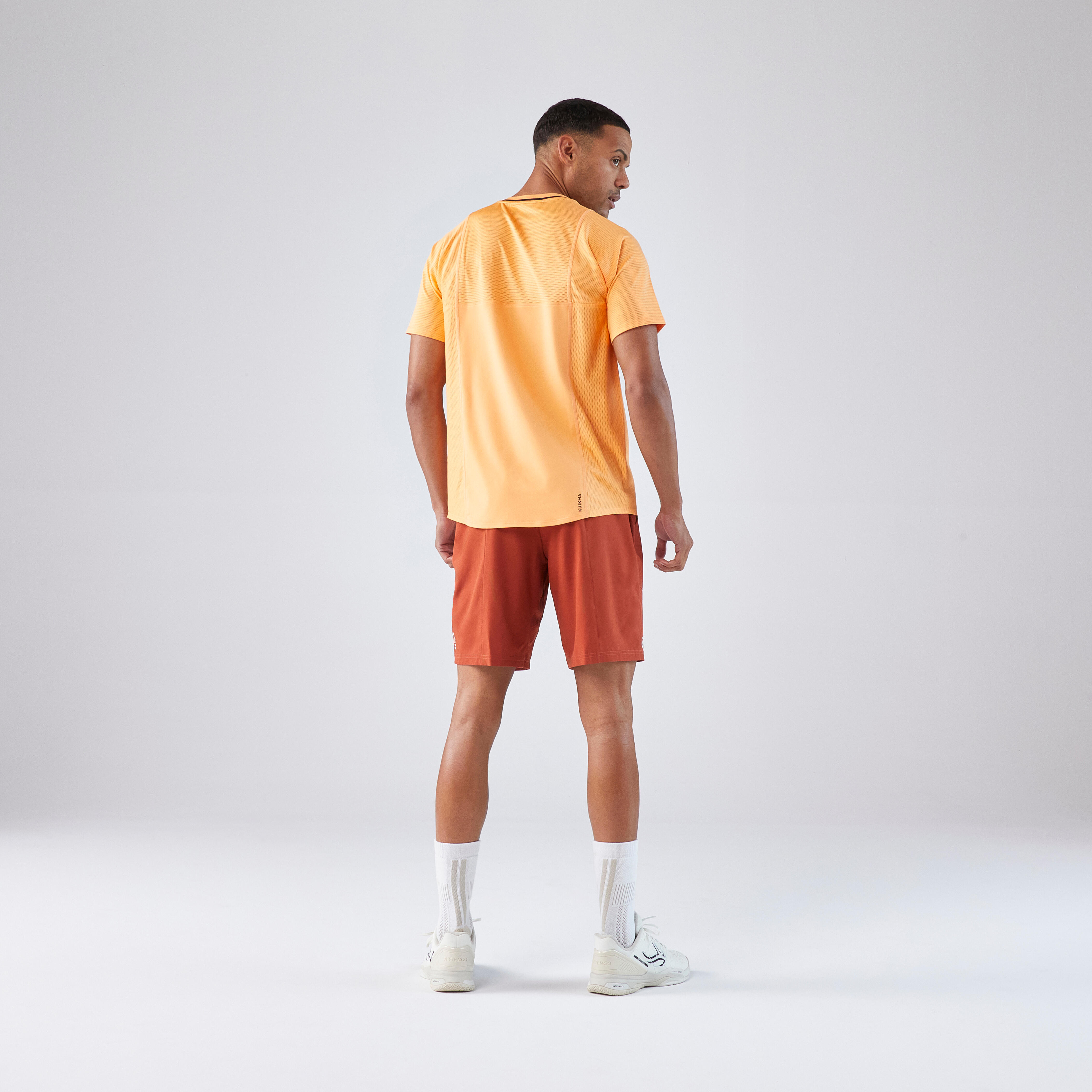 Men's Short-Sleeved Tennis T-Shirt Dry Gaël Monfils - Orange