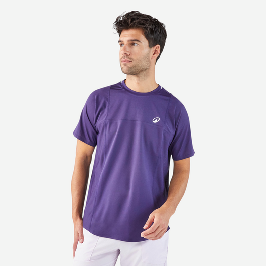 T-shirt tennis manches courtes homme - Kuikma DRY violet Gaël Monfils