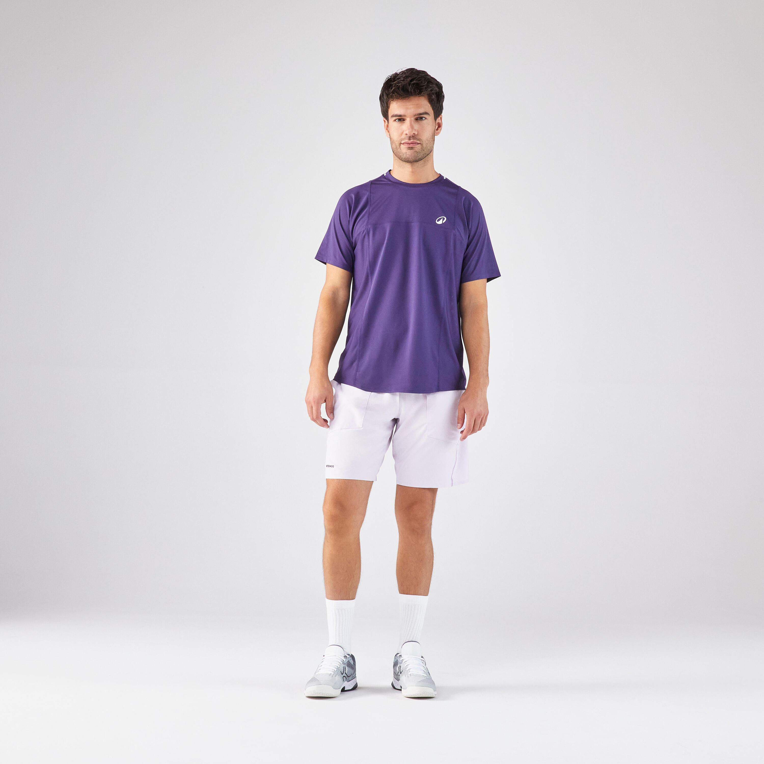 Tennisshirt met korte mouwen voor heren DRY paars Gaël Monfils 2/5