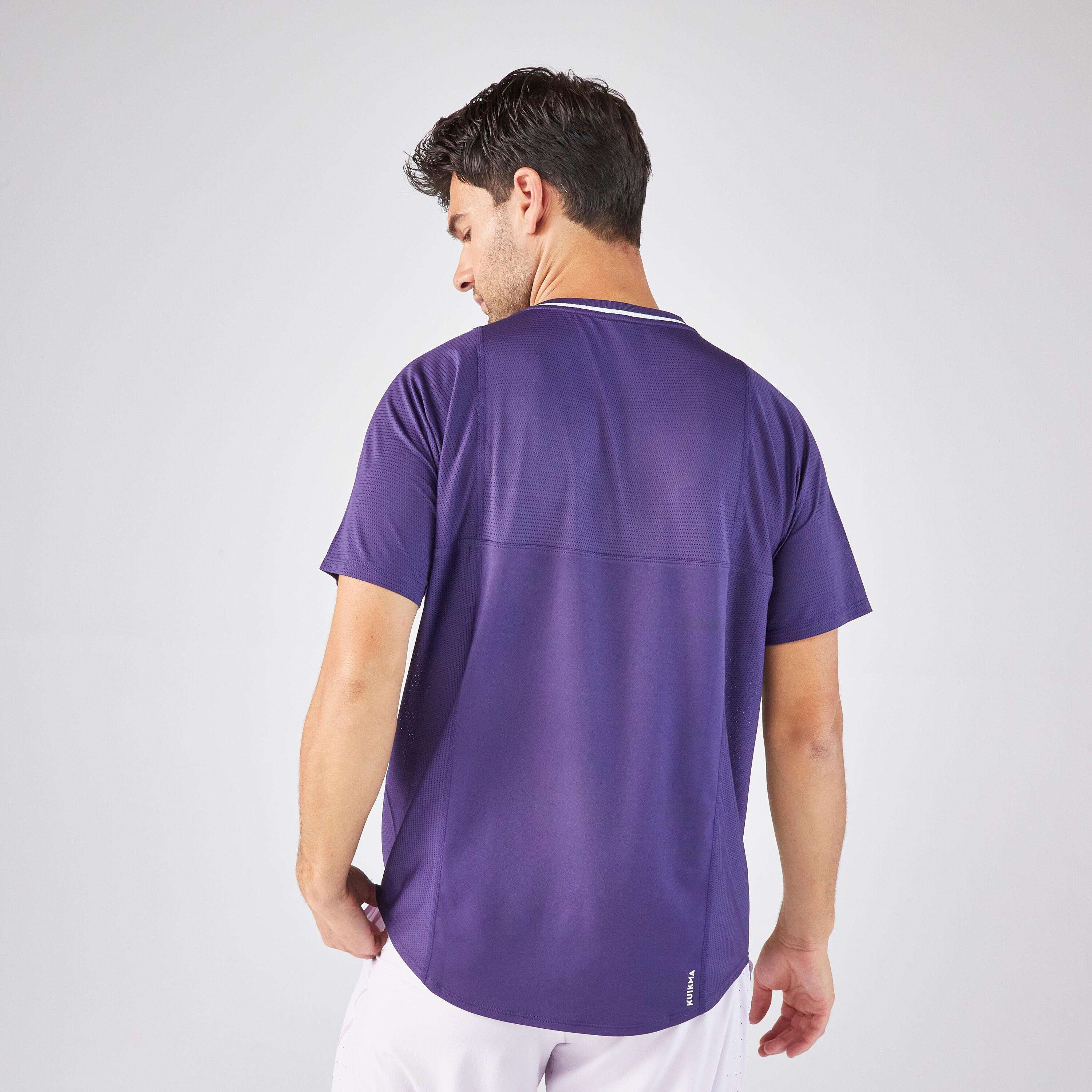 Tennisshirt met korte mouwen voor heren DRY paars Gaël Monfils 4/5