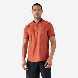 T-shirt tennis manches courtes homme - Kuikma Dry+ marron