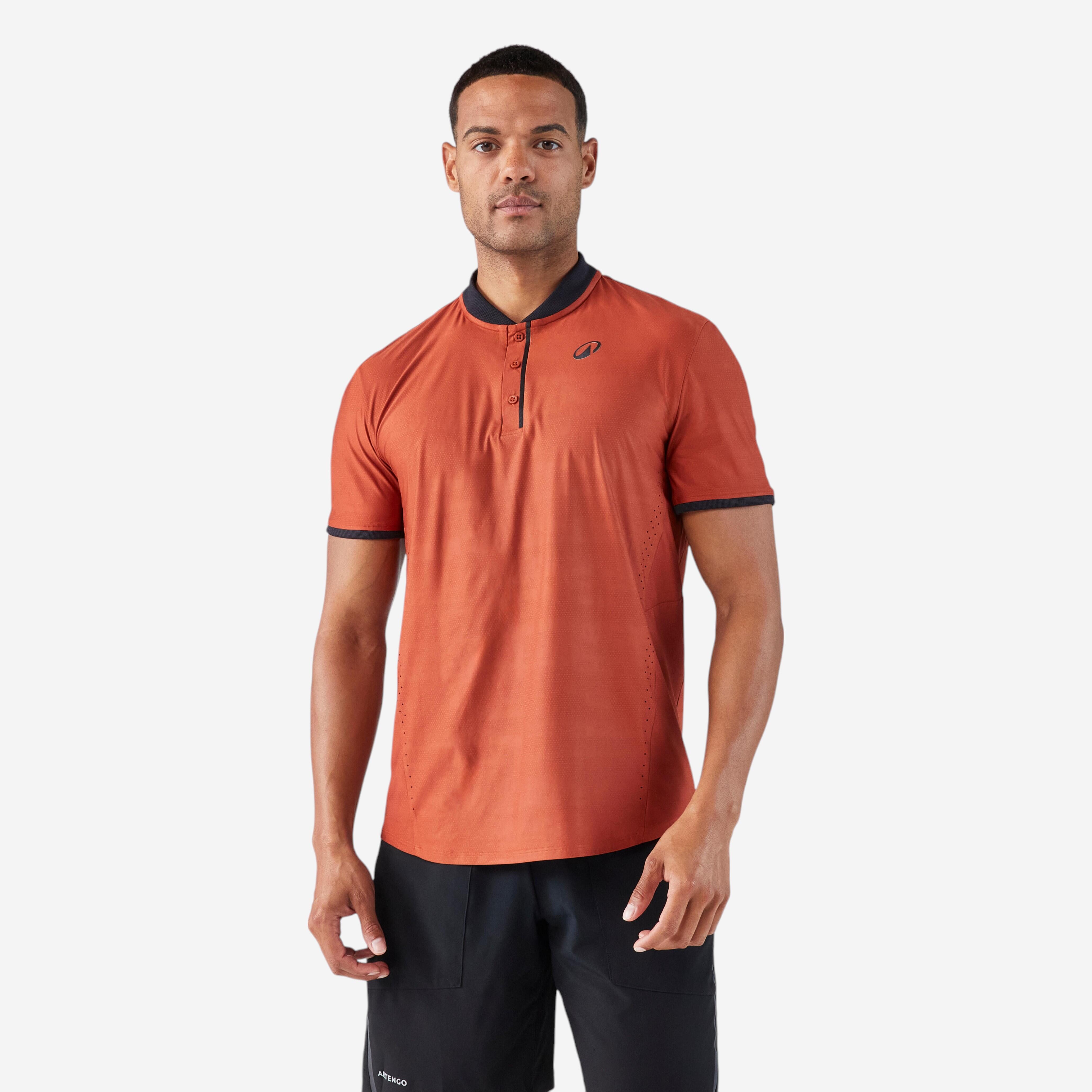 Tricou de tenis Kuikma Dry+ maro Bărbați