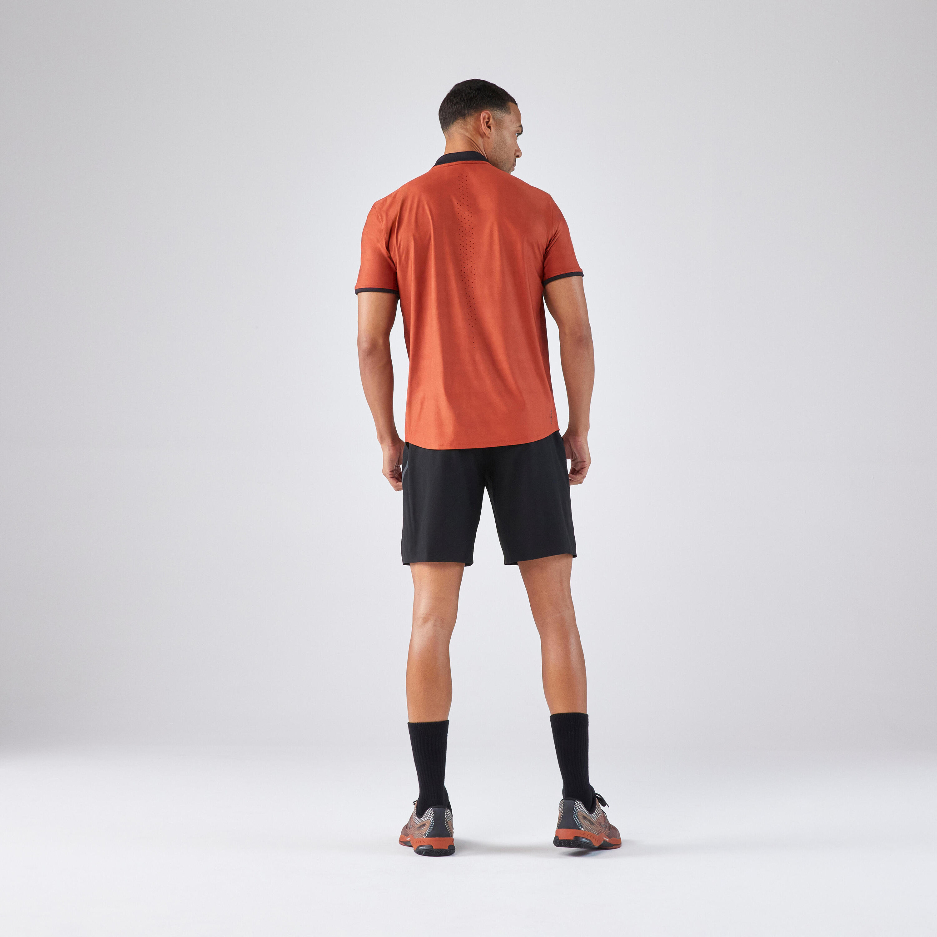 Tennis-T-shirt voor heren Dry+ bruin 5/5