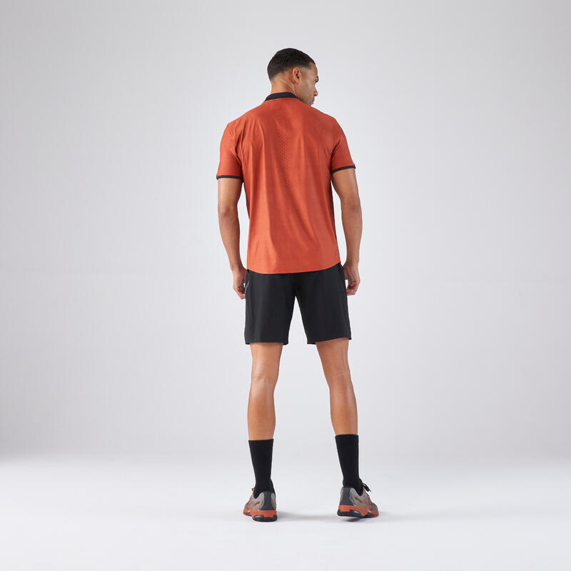 T-shirt tennis manches courtes homme - Kuikma Dry+ marron