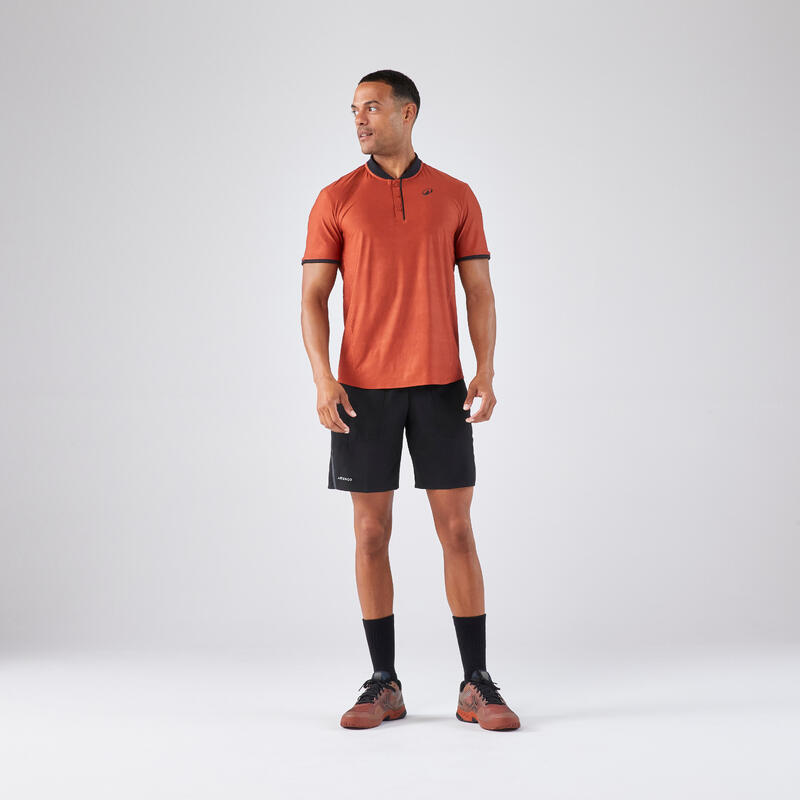 T-shirt tennis manches courtes homme - Kuikma Dry+ marron