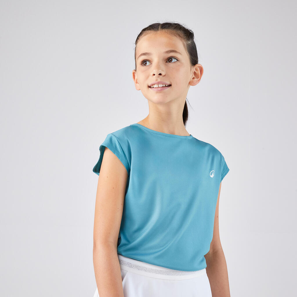 Girls' Tennis T-Shirt Soft - Carmine Pink
