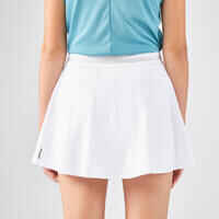Girls' Tennis Skirt TSK500 - White