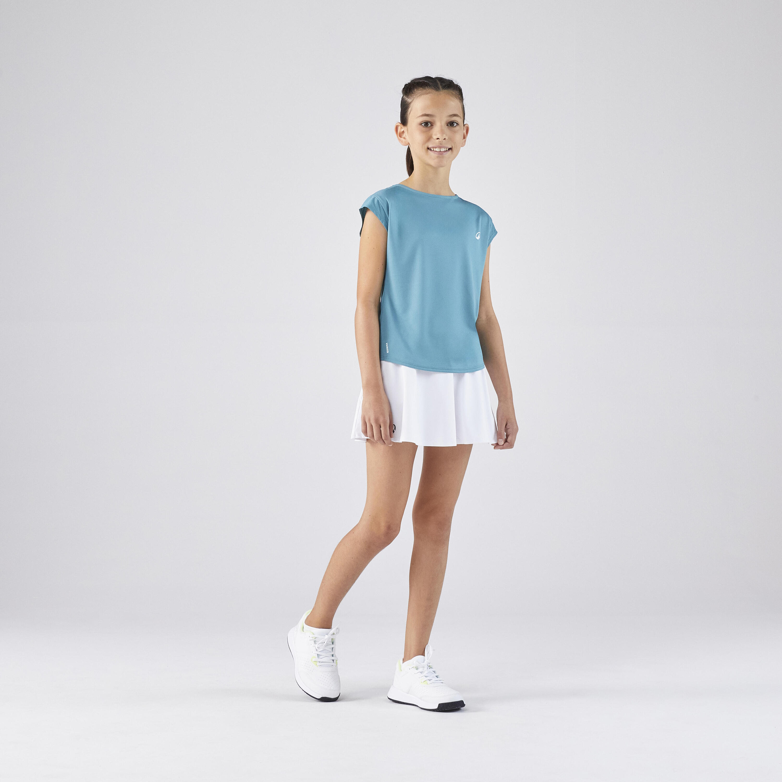 Tennis-Shirt Mädchen TTS Soft türkis 2/6