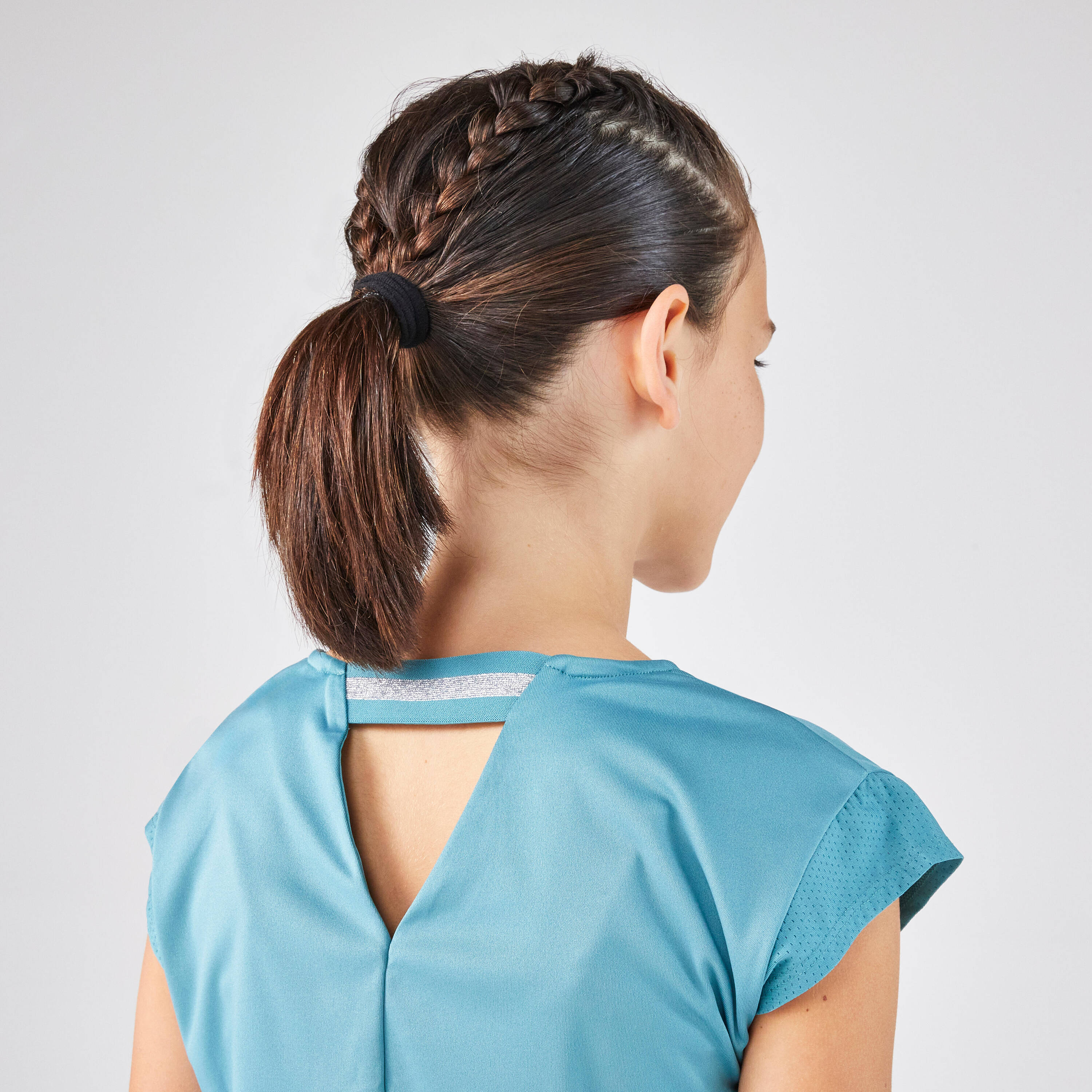 Girls' Tennis T-Shirt Soft - Turquoise -  5