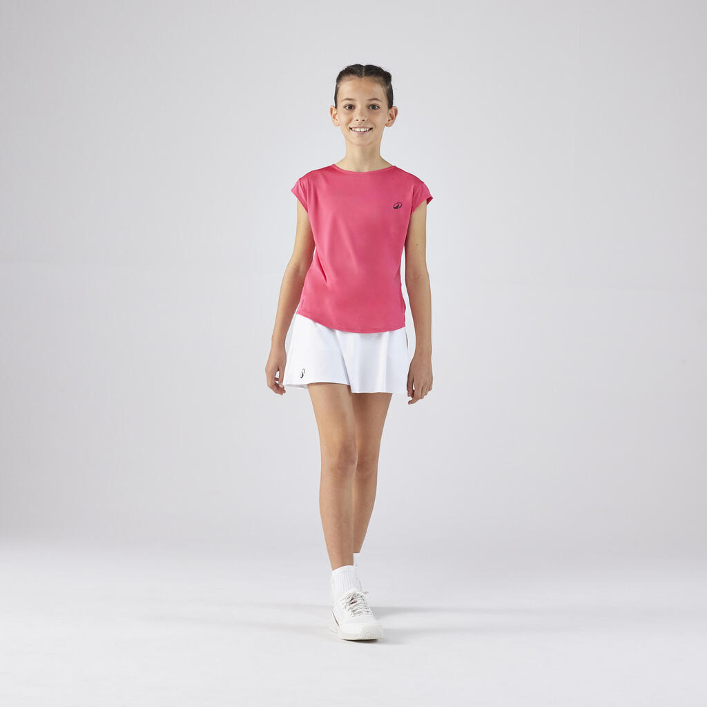 Roze majica za tenis za devojčice SOFT