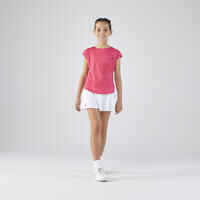 Girls' Tennis Skirt TSK500 - White