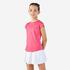 Girls' Tennis T-Shirt Soft - Carmine Pink