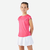 T-shirt de tennis fille - TTS SOFT F Rose Carmin