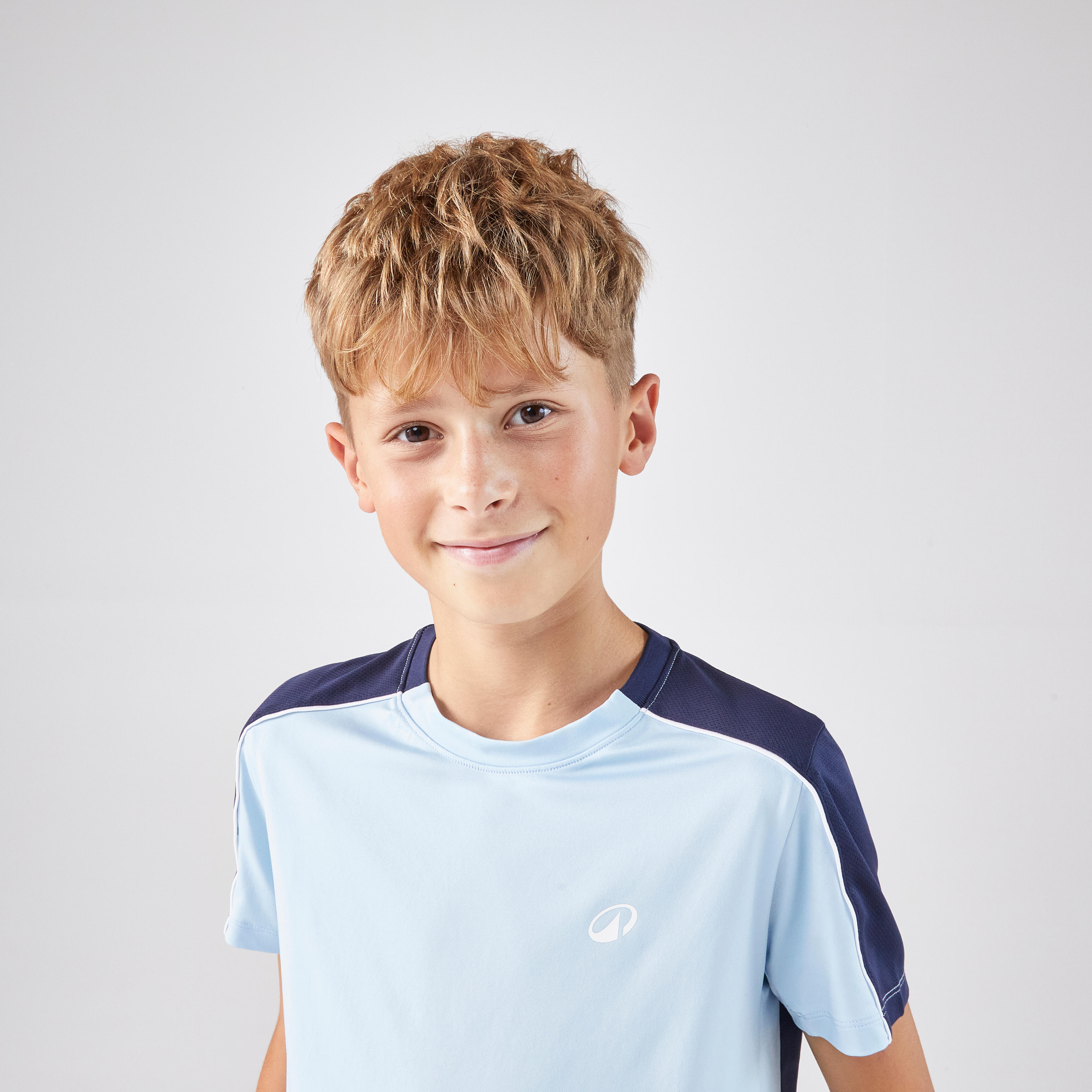 Kids' Tennis Crew-Neck T-Shirt Dry - Blue