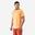 T-shirt tennis manches courtes homme - Kuikma  DRY orange Gaël Monfils