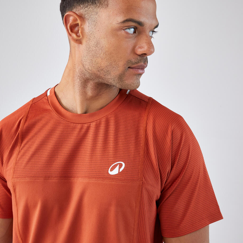 T-shirt tennis manches courtes homme - Kuikma DRY marron Gaël Monfils
