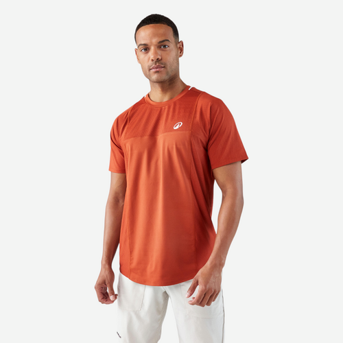 T-shirt tennis manches courtes homme - Kuikma DRY marron Gaël Monfils