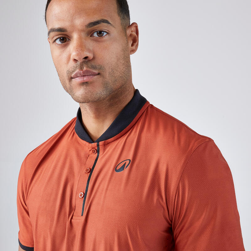 T-shirt tennis manches courtes homme - Kuikma Dry+ marron