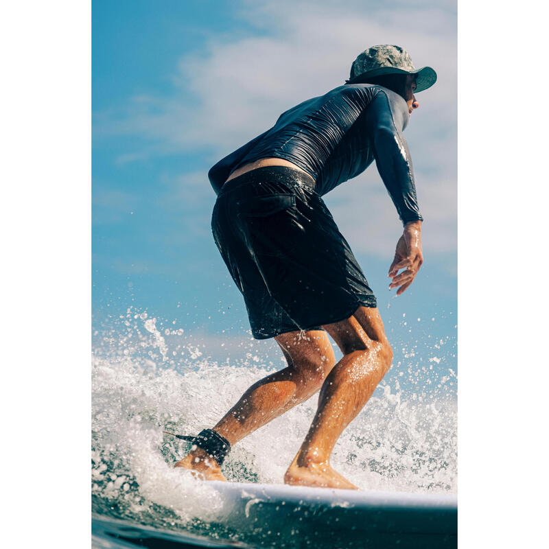 Tee shirt de surf manches longues UPF50+ Homme - 500 greyblue
